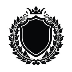 shield with laurel wreath