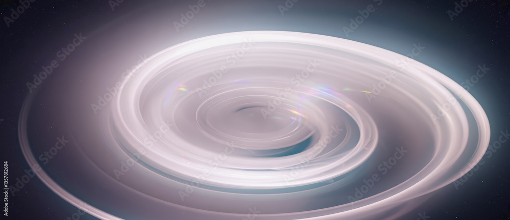 Aufkleber vivid abstract swirl conveys motion and energy in a dark background setting