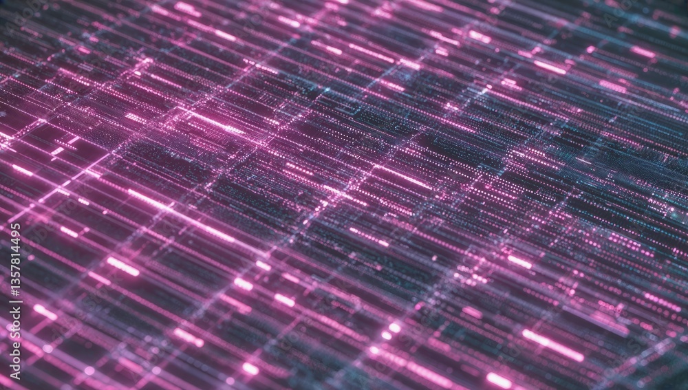 Poster abstract background texture with glowing lines and patterns in shades of pink and blue