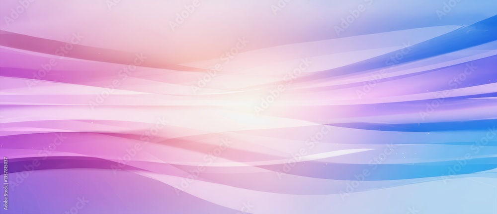 Poster colorful abstract background with flowing waves in shades of pink and blue creating a serene and har