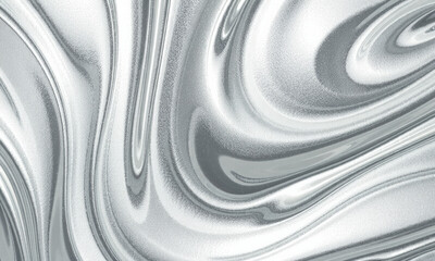 mesmerizing silver liquid texture flows gracefully, creating captivating abstract pattern. smooth, reflective surface evokes sense of elegance and modernity, perfect for various design