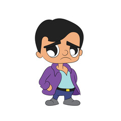 man with a sad face cartoon illustration