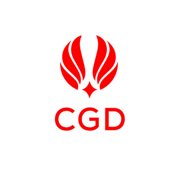 CGD creative minimalist letter logo.