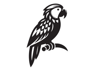 Obraz premium Parrot silhouette Vector