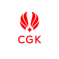 CGK creative minimalist letter logo.