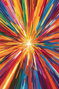retro background with rays
