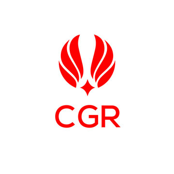 CGR  creative minimalist letter logo.