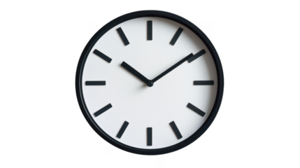 Modern Minimalist Black Wall Clock - Stylish and Elegant Timepiece for Home and Office Decor | Interior Design with Contemporary Clock for Time Management and Aesthetic Decor