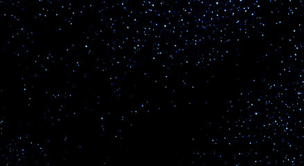 Fototapeta premium Starry night sky. Galaxy space. Glowing stars in the night. New Year, Christmas and celebration background concept.