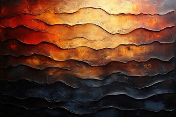 Obraz premium Textured blend from amber to dark brown, warm and inviting