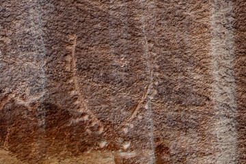 Petroglyph Panel seen near Fruita within Capitol Reef National Park UT
