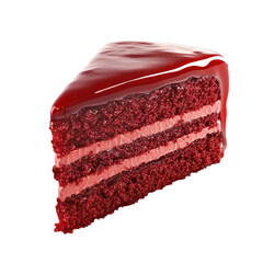 Delicious Red Velvet Cake Slice Indulgent Dessert Sweet Treat