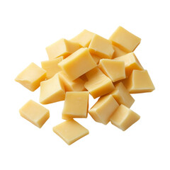 Delicious cubed cheese appetizing dairy product yummy snack