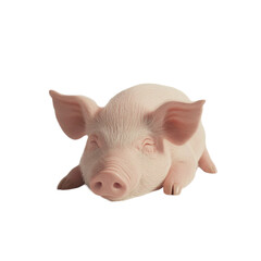 Peaceful Pink Piglet Sleeping Soundly Sweet Dreams,