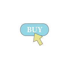 Minimalist "Buy" Icon for E-Commerce, Social Media Highlights, and Online Shops – Simple Vector Design for Digital Stores