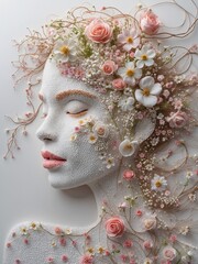 A flower woman portrait 
