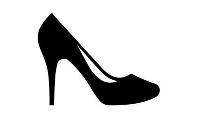 black high heels shoes