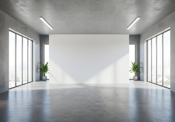 Obraz premium Modern Empty Room with Windows