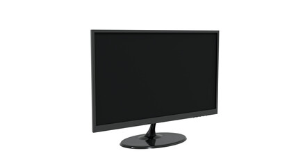 lcd monitor isolated on transparent background