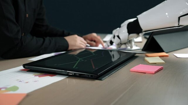 A forward focused workgroup engages a virtual AI partner to interpret metrics, refine marketing angles, and cultivate a unified business approach for the future. Noogenesis AI