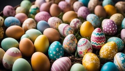 Obraz premium Easter Eggs Close Up