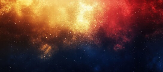 Abstract gradient background with navy and gold, bright red and yellow, featuring a subtle grainy effect, ideal for modern and elegant designs.