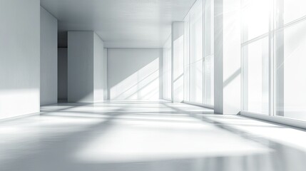 Obraz premium Clean gray studio background with space for copy, perfect for stock photos or wallpapers.