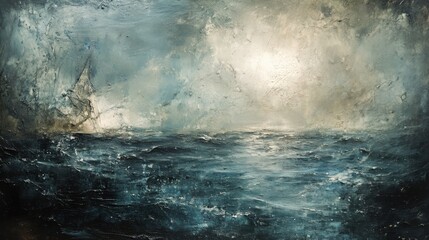 Fototapeta premium Oil slicked seawater texture. Generative AI