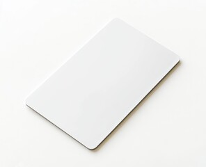 Blank rectangular card, white, simple design, ready for customization