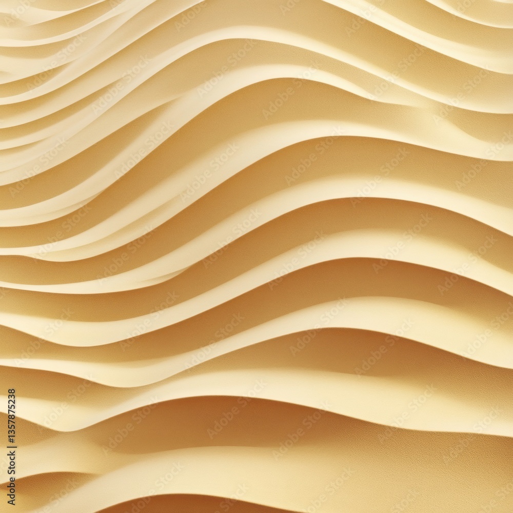 Leinwandbilder seamless desert sand dune pattern with soft wave-like textures and warm golden tones creating an org