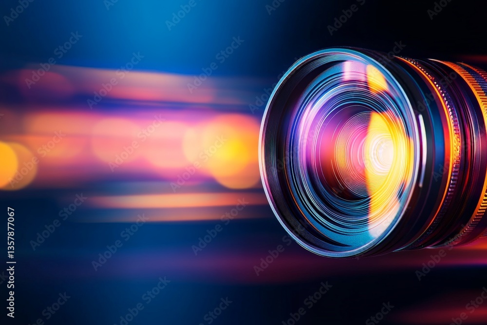 Poster purple glowing light trail in circular digital pattern forming abstract vector wallpaper representin