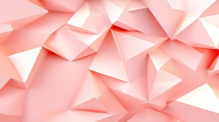 Abstract Pink Geometric Triangular Shapes Background