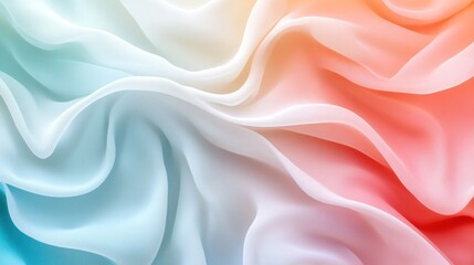 Obraz premium Abstract gradient background with white to soft lavender, teal and coral, featuring a smooth blend, ideal for modern and elegant designs.