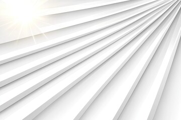 Obraz premium Abstract White Background with Light Rays and Lines
