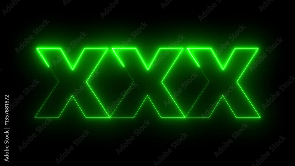 Poster 30 - one hot burning number on black background countdown timer neon light style on black background