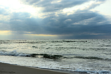 Meer, Wellen, Himmel, Ostsee