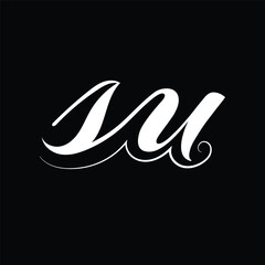 Obraz premium Initial letter su logo design 