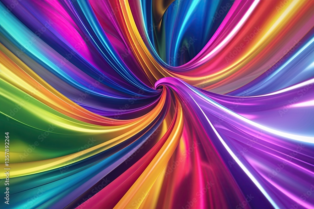 Poster vibrant spectrum fusion: dynamic background with bold colors and creative variations