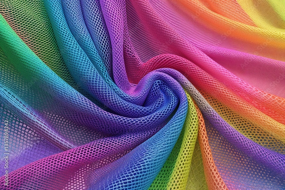 Aufkleber playful gradient mesh display with cheerful color palette in vibrant vector format