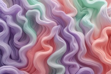 Obraz premium Elaborate Gradient Grain Pattern Background in Soft Lavender, Mint, and Coral Tones