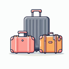 suitcase vector illustration