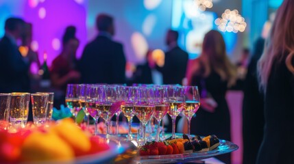 A company celebrating its anniversary with a corporate gala