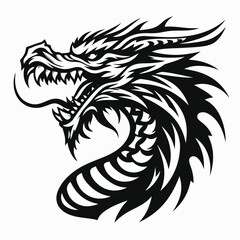 dragon head vector illustration