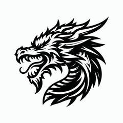 dragon head vector illustration