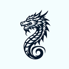 dragon head vector illustration