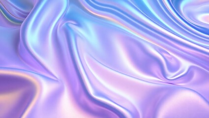 Obraz premium Smooth purple silk waves flow in a luxurious abstract textile design