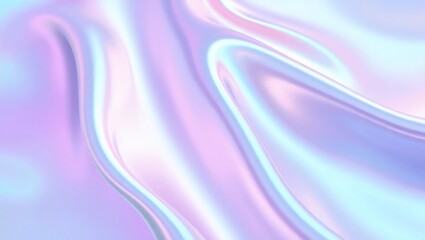 Fototapeta premium Wavy purple silk texture with soft light and pink-blue color motion
