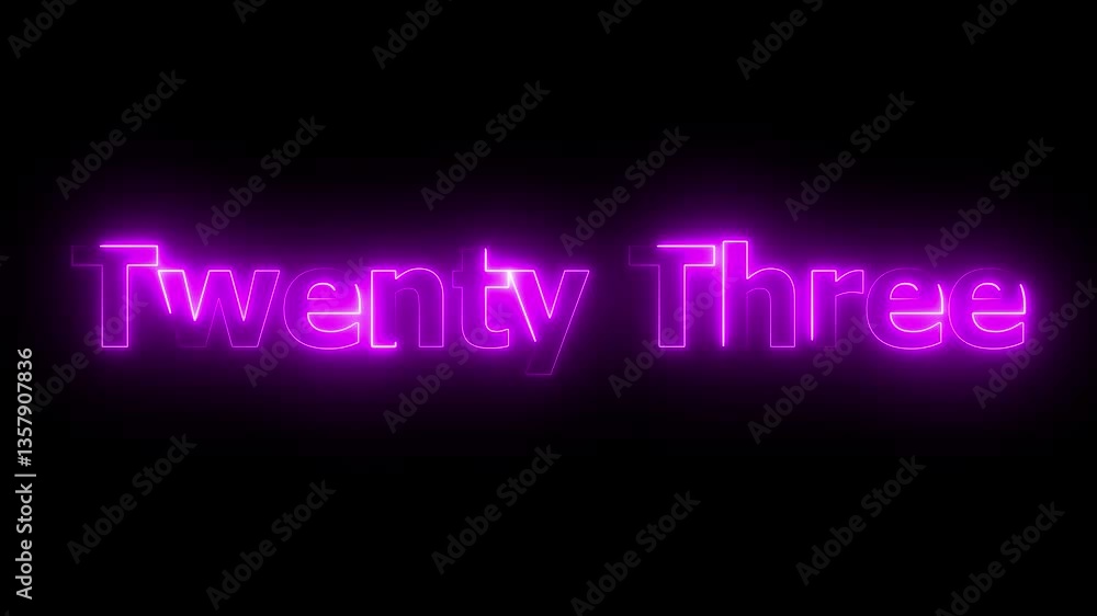 Poster glowing neon number 1. number one animation. number 22 with alpha channel animation of number 22 wit