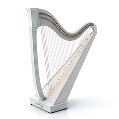 harp isolated on white background
