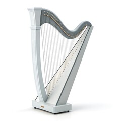 harp isolated on white background